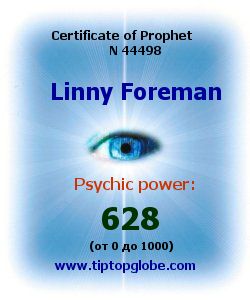 Certificate of test clairvoyant, psychic, prophet, soothsayer, precognition. Free test online, 10 minutes.