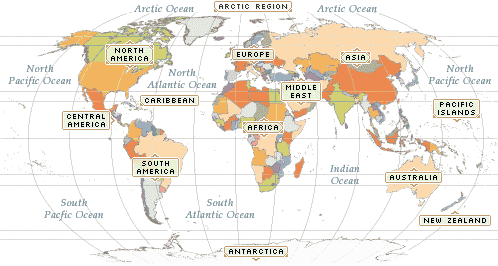 Countries (world), travel