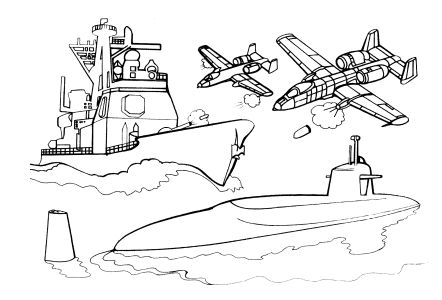 Free Coloring pages for boys and girls: For boys: War
