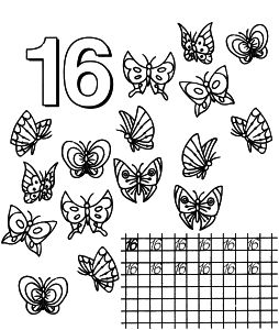 free coloring pages numbers 1 20