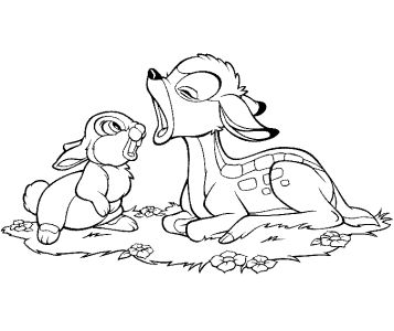 Coloring Pages  Girls on Free Coloring Pages For Boys And Girls  Animals  Bambi