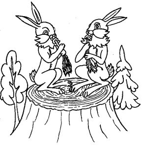 Rabbit coloring pages